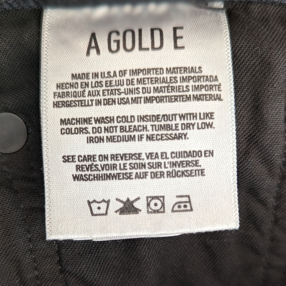 AGOLDE Riley Jeans High Rise Straight Raw Hem Parish Black 25  Aritzia - Picture 13 of 14